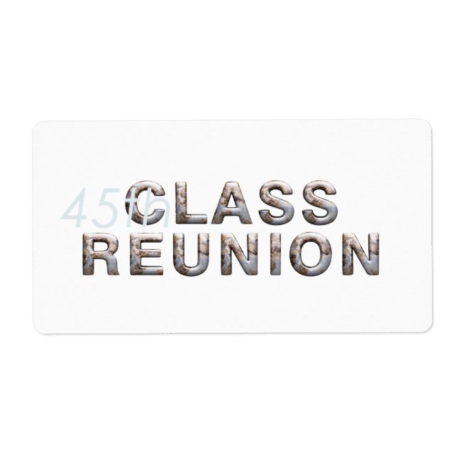 Etiqueta Reunión de la 45ª clase TEE (Frente)