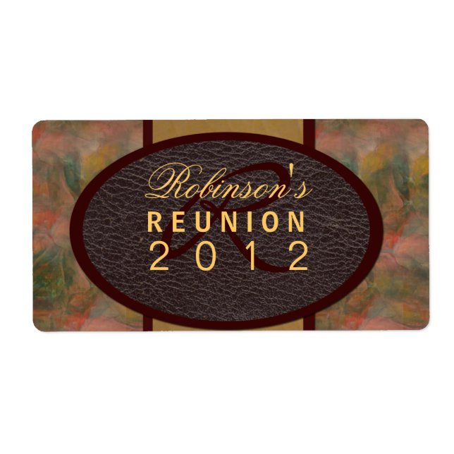 Etiqueta Reunión familiar (Frente)