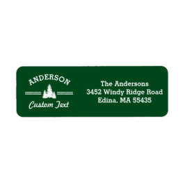 Etiqueta Reunión familiar de cabañas en lagos de pinos rúst