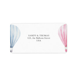 Etiqueta Revelación de género de los globos de aire de colo