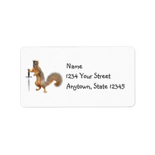 Etiqueta Rey Squirrel Address Lables