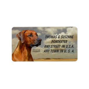 ETIQUETA RHODESIAN RIDGBACK