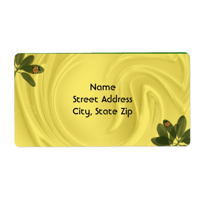 Etiqueta Rincones de Lady Bug y Leaf (Frente)