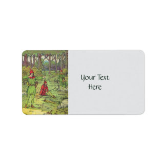 Etiqueta Robin Hood En El Bosque