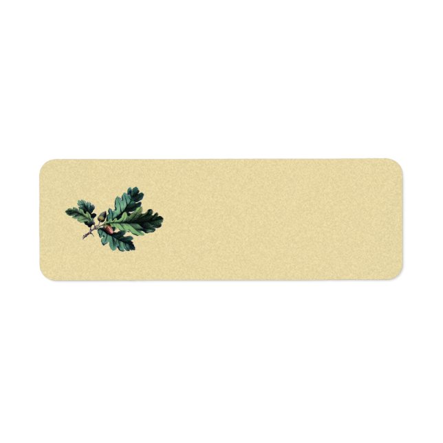 Etiqueta roble de bellota (Frente)