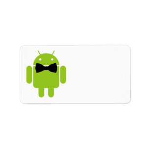 Etiqueta Robot Android Verde Aneumático Formal