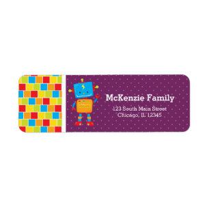 Etiqueta Robot * elija el color de fondo