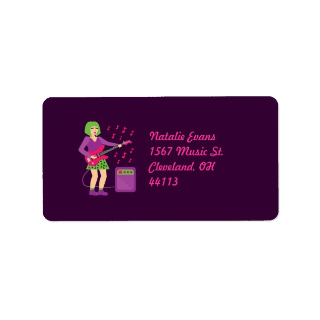 Etiqueta Rock Chick (Frente)