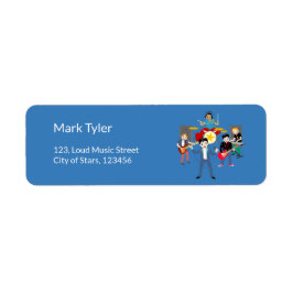 Etiqueta Rock Star Boys Band Birthday Party