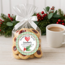 Etiqueta Rodillo para Galletas Navideñas Hechas a