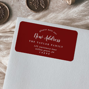 Etiqueta Rojo cepillado, por favor, tenga en cuenta nuestra