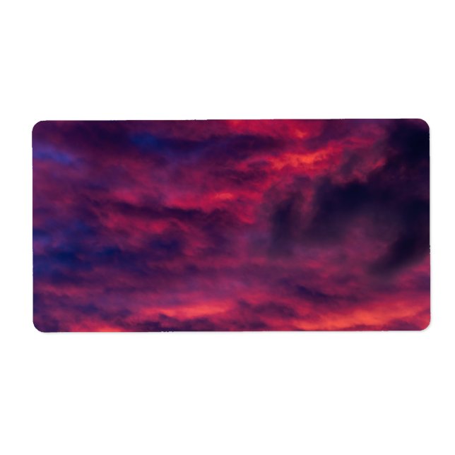 Etiqueta rojo de agosto (Frente)