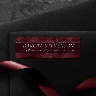 Etiqueta Romance del vino de medianoche | Dirección oscura