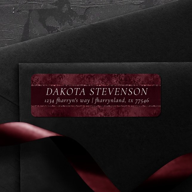 Etiqueta Romance del vino de medianoche | Dirección oscura  (Subido por el creador)