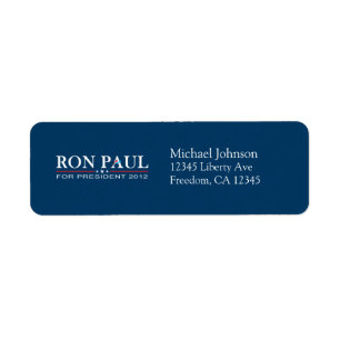 Etiqueta Ron Paul 2012 - Ron Paul para el presidente