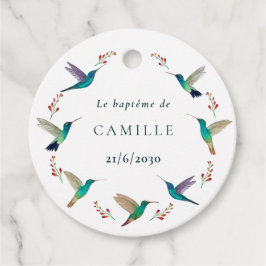 Etiqueta ronde baptême