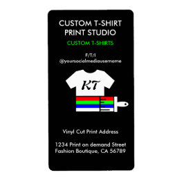 Etiqueta Ropa de ropa Shirt Pod Vinyl