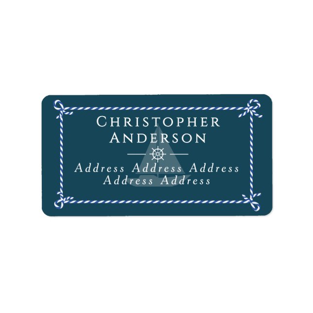 Etiqueta Ropa náutica Verde azulada formal (Frente)