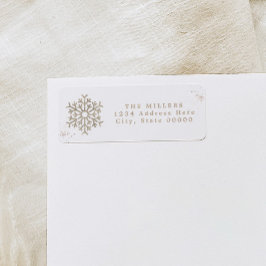 Etiqueta RORY Boho Earthy Beige Snowflake Winaddress