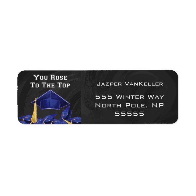 Etiqueta Rosa a la cima (Frente)