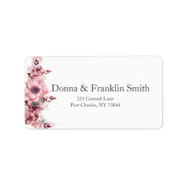 Etiqueta Rosa Boda moderno