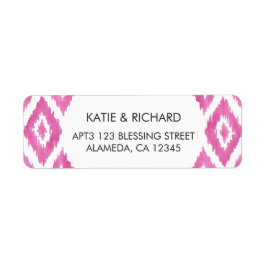 Etiqueta Rosa Caliente Ikat