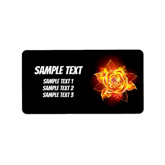 Etiqueta Rosa de incendios en auge (Frente)