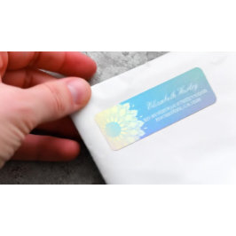 Etiqueta Rosa de Relieve metalizado dorado Mandala