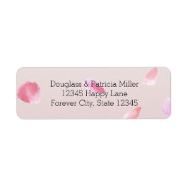 Etiqueta Rosa de Rubor rosa romántico Petal Floral