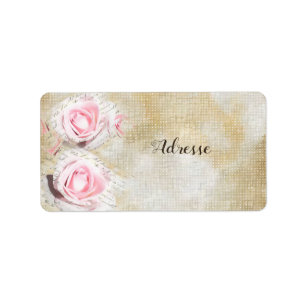 Etiqueta Rosa im Papier