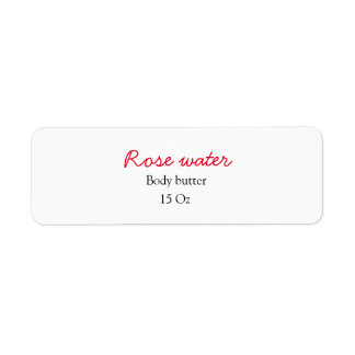 Etiqueta Rosa mantequilla corporal añadir tu nombre de text