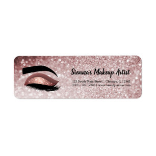 Etiqueta Rosa oro Lashes Ojo