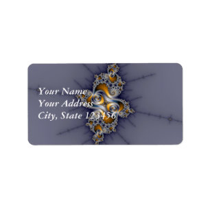 Etiqueta Rosa oscuro - Mandelbrot Fractal