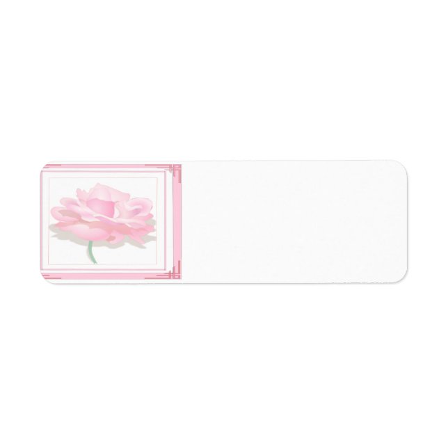 Etiqueta Rosa rosa (Frente)