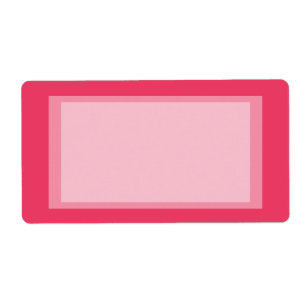 Etiqueta rosa simple