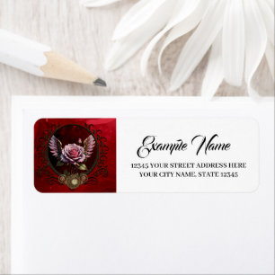 Etiqueta Rosa Steampunk
