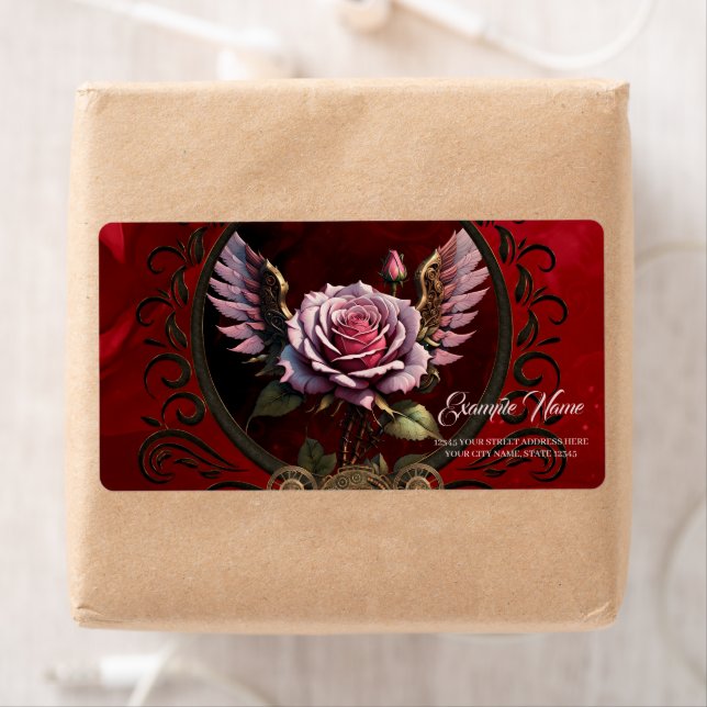 Etiqueta Rosa Steampunk (In situ)