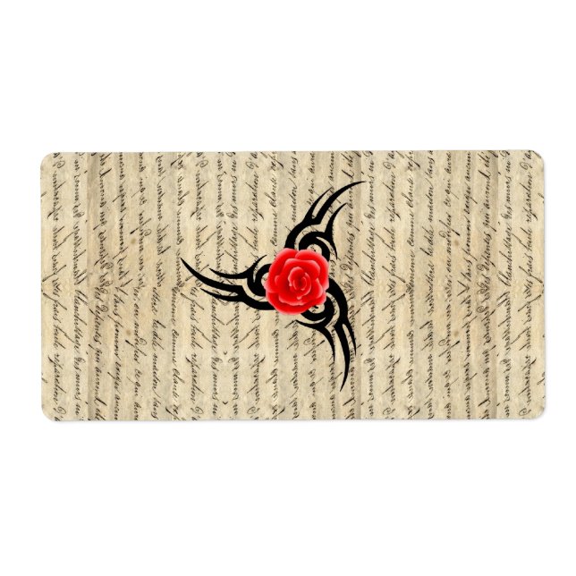 Etiqueta Rosa Tattoo (Frente)
