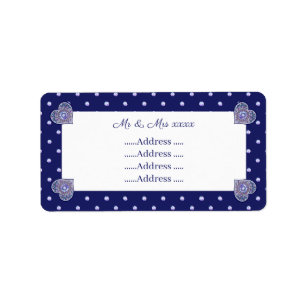 Etiqueta Rosario azul