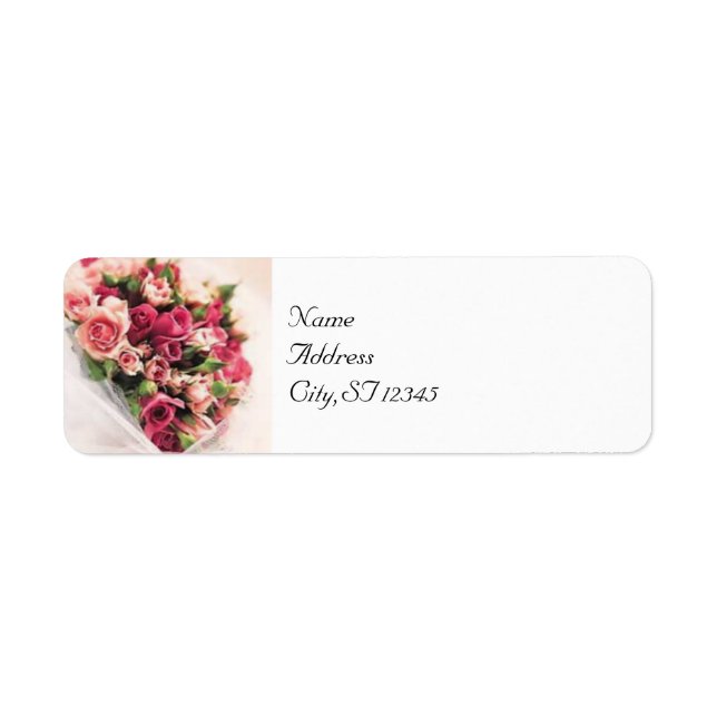 Etiqueta Rosas Bouquet (Frente)