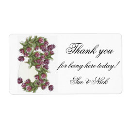 Etiqueta Rosas bouquet gracias
