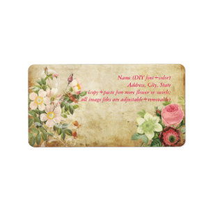 Etiqueta Rosas de imitación de PixDezines