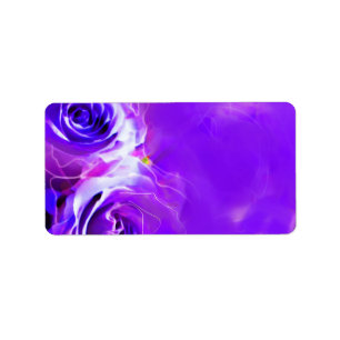 Etiqueta Rosas DE WATERCOLOR PURPLE Bat Mitzvah