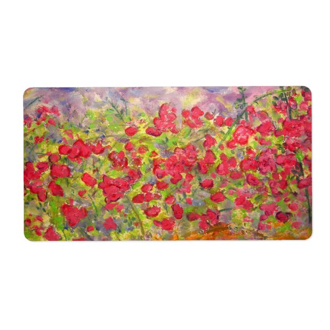 Etiqueta Rosas en auge (Frente)