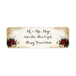 Etiqueta Rosas rojas góticas