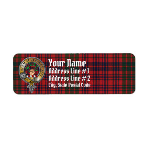 Etiqueta Ross Tartan & Badge