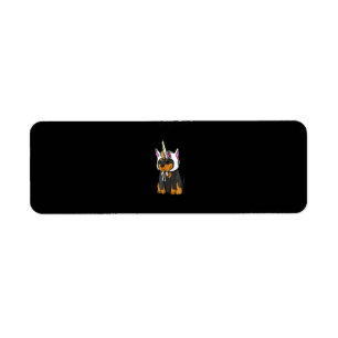 Etiqueta Rottweiler Unicorn Dog