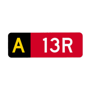 Etiqueta Rótulo A13R del punto de sujeción