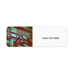 Etiqueta Rótulo Broadway
