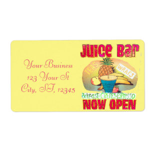 Etiqueta Rótulo de barra de jugo Thunder_Cove